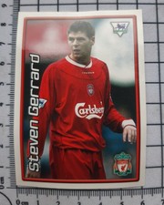 liverpool Steven Gerrard Merlins Premier League Derby Day Sticker Q6 2004