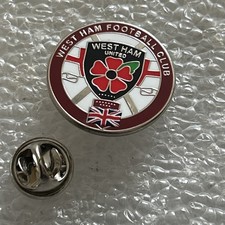Rare & Collectable West Ham Supporter Enamel Badge - Wear With Pride - England