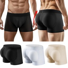 Men's Hip Bum Push Up Butt Lifter Enhancer Briefs Padded Underwear Shaper Shorts