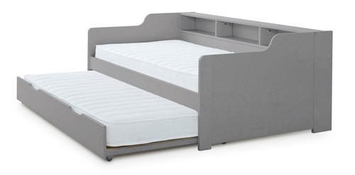 3ft single grey wood - grey,wood,guest, bed