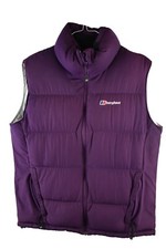 BERGHAUS Purple Down Padded Gilet size Uk 12 Womens Puffer Vest Casual Outdoors