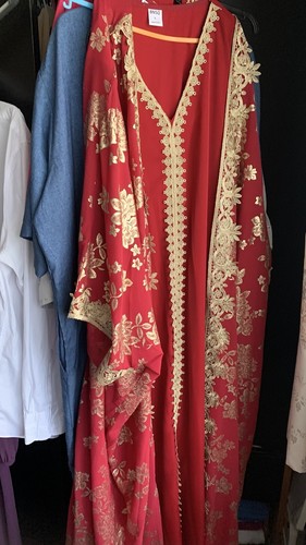 Red kaftan abaya only been - kaftan,