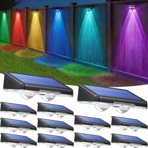 Led solar fence lights - fence,