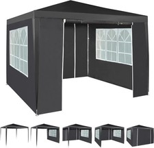 mcc direct Event Gazebo with 4 Side Panels, Outdoor Waterproof Party Tent Marque