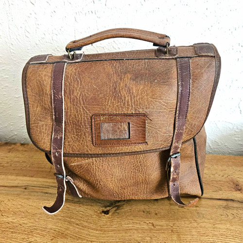 Brown leather - brown,