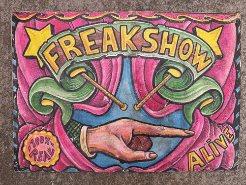 Wooden fairground sideshow - wooden,