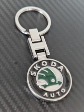 Skoda Logo Keyring Chrome New
