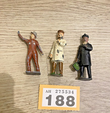 Vintage Lead figures - Johillco Doctor, Crescent Toys GPO & a Station Master?