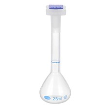 25ml Polypropylene Graduated Volumetric Flask with Plug Cap Tolerance 0.3ml