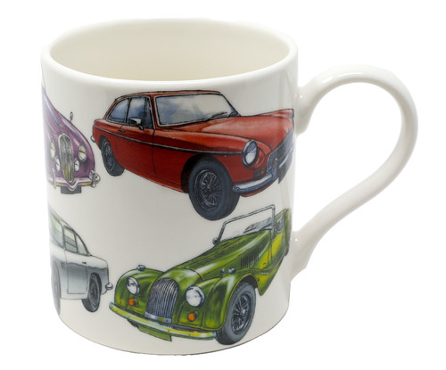 Classic car mug - mug, vintage