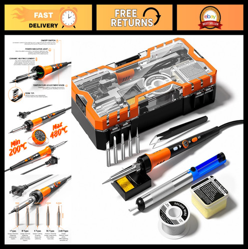 60w soldering iron kit - soldering,