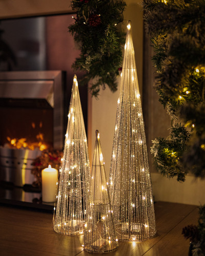 Pre lit silver christmas - pre,