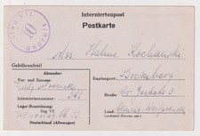 WW2 British - Polish "Mroczek" Prisoner of War Card 1943 ILAG VII Laufen Castle