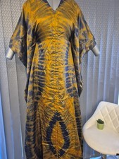 Clearance Sale Adire Silk Drawstring Boubou Vintage  Colour High-quality Fabric