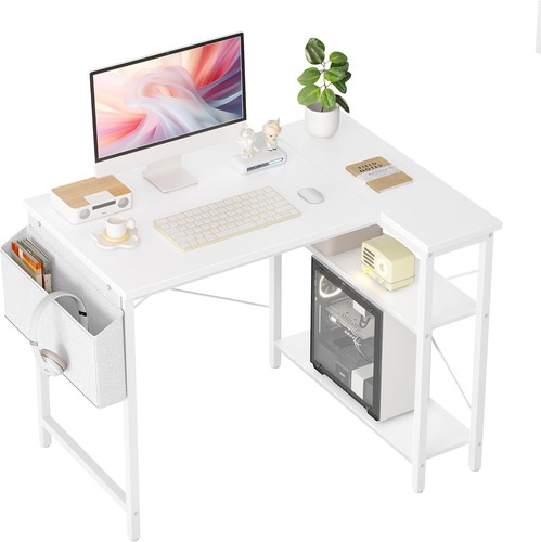 Bexevue shaped corner desk - l,