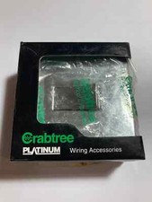 Crabtree Double Pole Chrome flatplate swith