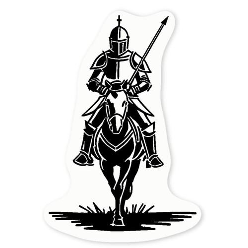 Mounted knight clear vinyl - clear,