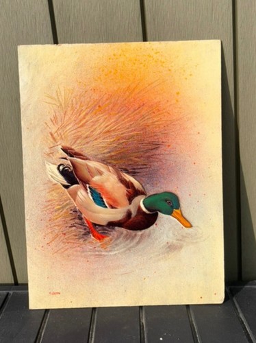 Original mallard duck painting