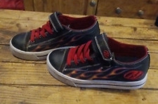 Kids Heeleys Black Flame