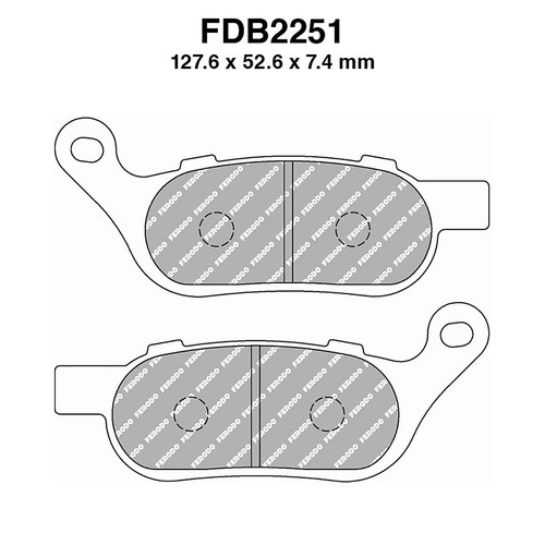 Pair ferodo brake pads - of,