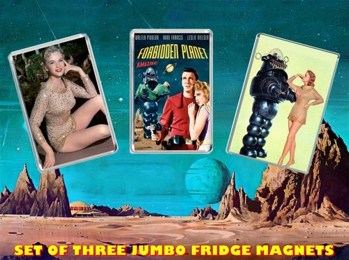 Retro forbidden planet with - retro:,
