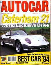 AUTOCAR MAGAZINE 09-NOV-94 -