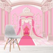 Pink Throne Room Princess Wall