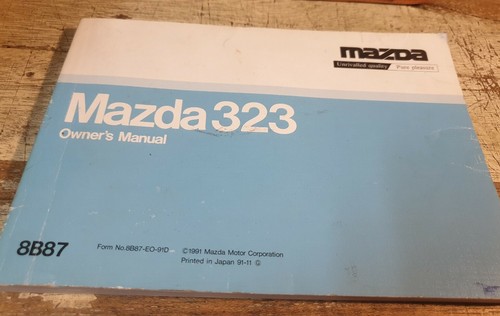 1991 mazda 323 owners - 1991, manual
