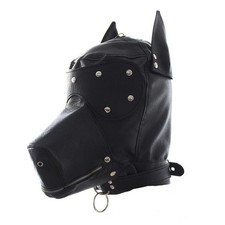Black puppy hood - black,