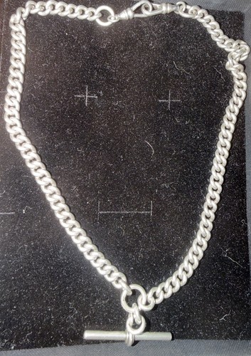 Silver albert watch chain - chain, with
