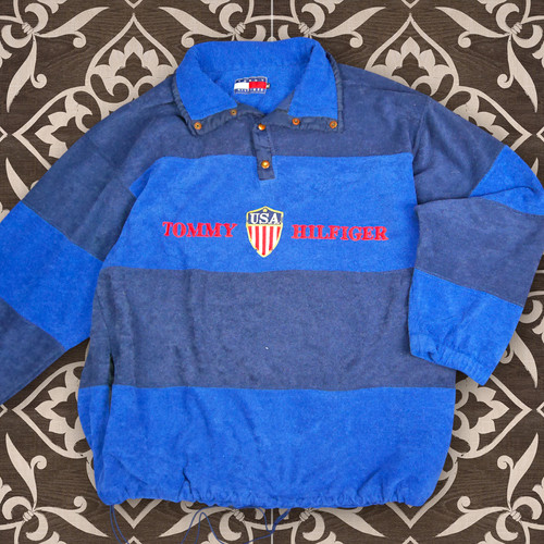 Vtg 90s tommy hilfiger fleece - tommy,