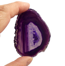 Banded Purple Agate and Quartz