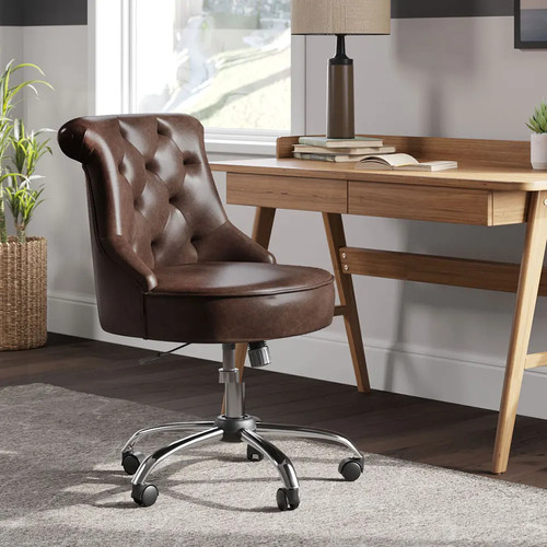 Leather office chair - office,