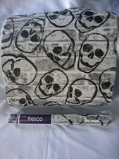 GRAHAM&BROWN FRESCO - SKULL WALL GREY WALLPAPER 2 ROLLS 1 NEW&1 SMALL AMMOUNT US