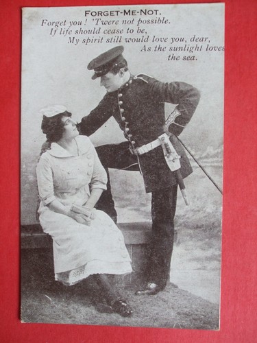 Ww1 patriotic forget me - patriotic, p/c
