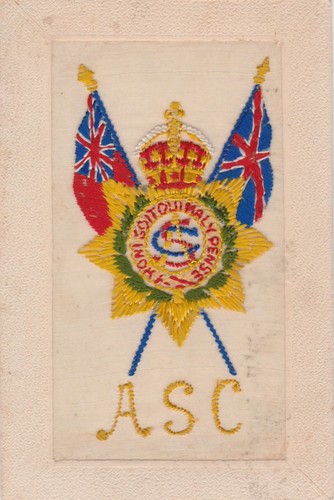 World war silk postcard army - i,