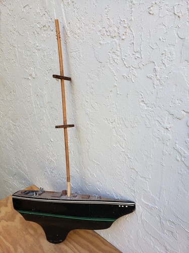 Old deep keel yacht - keel, wood