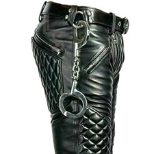 Mens' REAL Black Cow Leather