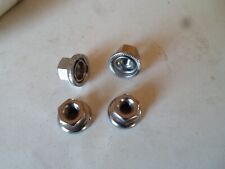 Pack of 4 Weldtite Bicycle / Bike Wheel Axle Track Nut Size 5/16" Chrome Finish