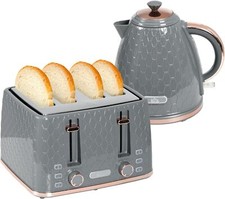 Toaster and Kettle Set 4 Slice