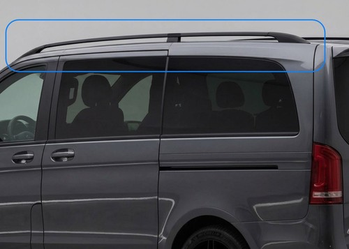 Black roof rack - side, to