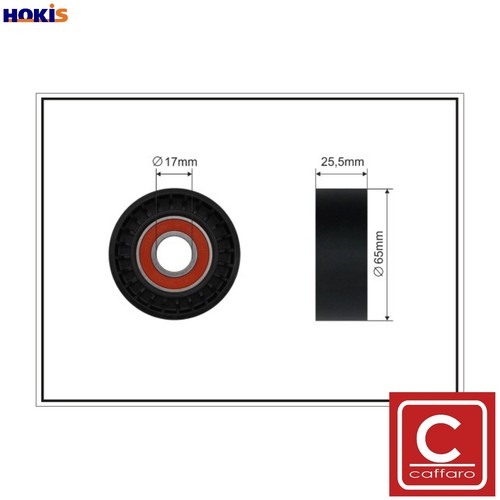 Tensioner pulley vribbed belt - tensioner,
