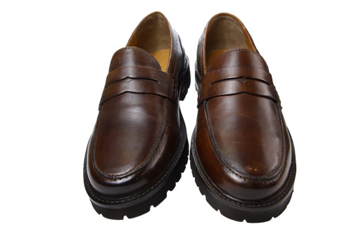 Moss bros men flats - moss, brown