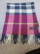 Joules bracken check scarf
