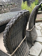 BRIDGMAN 4 SEASONS MARLOW 6 SEAT RATTAN GARDEN OUTDOOR FURNITURE DINING WAS 6K