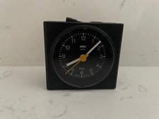 Classic Braun 4744 AB 7 Travel Alarm Clock Vintage Retro Vgc Working Analogue