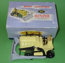 Dinky / 961 Blaw Knox Bulldozer in Grey & Yellow / Boxed