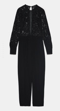 zara floral net jumpsuit