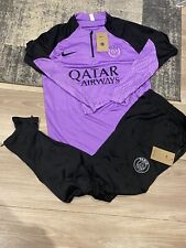 Nike PSG Tracksuit - Paris Saint Germain Black & Purple football Dri Fit Medium