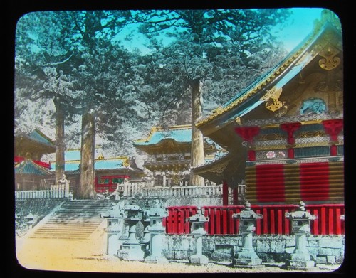 Glass magic lantern - glass, slide